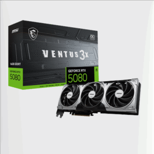 MSI GeForce RTX 5080 16G VENTUS 3X OC | NVIDIA | 16 GB | GeForce RTX 5080 | HDMI ports quantity 1 | PCI Express Gen 5 | Memory clock speed 2655 MHz