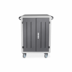 Digitus | Black | Charging Trolley 30 Notebooks / Tablets up to 16" | Pressure lock system with swiveling lever handle on the front and back door, lockable; Safety plug socket with switch on the side