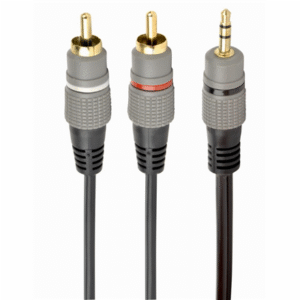 Cablexpert 3.5 mm stereo plug to 2xRCA plugs, gold-plated connectors, 1.5 | CCA-352-1.5M