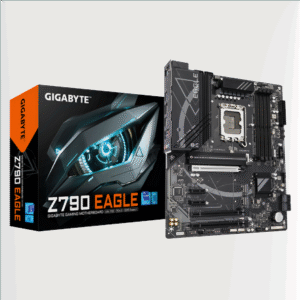 Gigabyte Z790 EAGLE | Processor family Intel | Processor socket LGA1700 | DDR5 DIMM | Supported hard disk drive interfaces M.2, SATA | Number of SATA connectors 4