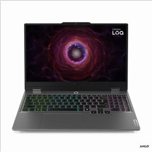 Lenovo LOQ 15ARP9 | Luna Grey | 15.6 " | IPS | FHD | 1920 x 1080 pixels | Anti-glare | AMD Ryzen 7 | 7435HS | 24 GB | SO-DIMM DDR5 | Solid-state drive capacity 1000 GB | NVIDIA GeForce RTX 4050 | GDDR6 | 6 GB | Windows 11 Home | 802.11ax | Bluetooth version 5.2 | Keyboard language English | Keyboard backlit | Warranty 24 month(s) | Battery warranty 12 month(s)