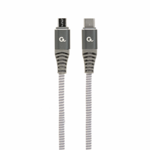 Cablexpert | Premium cotton braided USB Type-C to micro-USB charging and data cable, 1.5 m | CC-USB2B-CMMBM-1.5M