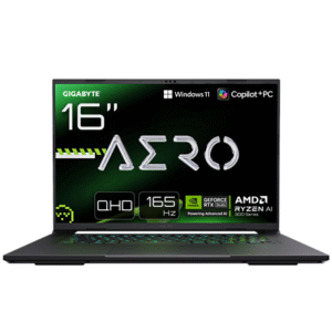 Gigabyte AERO X16 1VH-93EEC94AH | 16 " | IPS | QHD+ | 165 Hz | AMD Ryzen Al 7 | 350 | 16 GB | DDR5 | Solid-state drive capacity 1000 GB | NVIDIA GeForce RTX 5060 | GDDR7 | 8 GB | Windows 11 Home | 802.11ax | Bluetooth version 5.2 | Keyboard language US international | Keyboard backlit | Warranty 24 month(s)