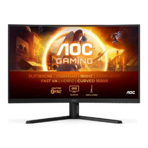 AOC | CQ32G4VE | 31.5 " | VA | QHD | 16:9 | 180 Hz | 1 ms | 2560 x 1440 pixels | 300 cd/m² | HDMI ports quantity 2