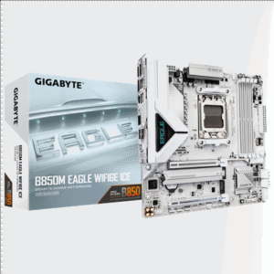 Gigabyte B850M EAGLE WF6E ICE | Processor family AMD | Processor socket AM5 | DDR5 | Supported hard disk drive interfaces SATA, M.2 | Number of SATA connectors 4