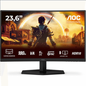 AOC | Gaming monitor | C24G42E | 24 " | VA | FHD | 16:9 | 180 Hz | 0.5 ms | 1920 x 1080 pixels | 250 cd/m² | HDMI ports quantity 2 | Black
