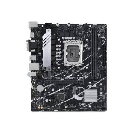 Asus | PRIME B760M-K D4 | Processor family Intel | Processor socket LGA1700 | DDR4 DIMM | Memory slots 2 | Supported hard disk drive interfaces SATA, M.2 | Number of SATA connectors 4 | Chipset Intel B760 | mATX - Image 3