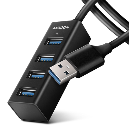 AXAGON Miniature metal four-port USB 3.2 Gen 1 hub | HUE-M1AL - Image 2