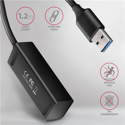 AXAGON Miniature metal four-port USB 3.2 Gen 1 hub | HUE-M1AL - Image 5
