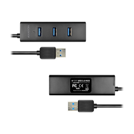 AXAGON Four-port USB 3.0 hub with fast charging and power support | HUE-S2B - Image 7