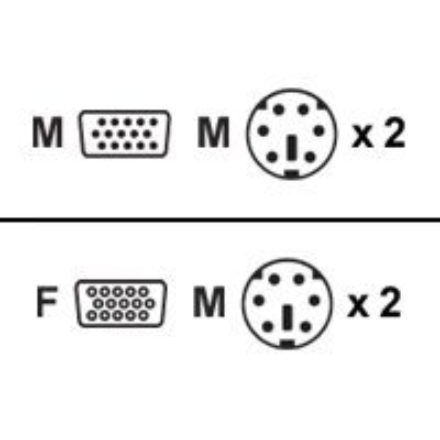 Aten | KVM Cable, 1.8M PS/2 | 2L-1001P - Image 3