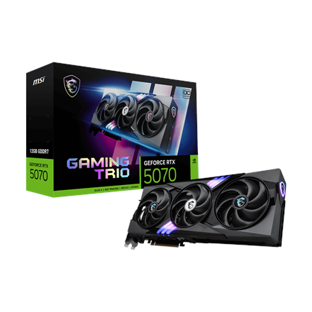 MSI GeForce RTX 5070 12G GAMING TRIO OC | NVIDIA | 12 GB | GeForce RTX 5070 | GDDR7 | HDMI ports quantity 1 | PCI Express Gen 5 - Image 2