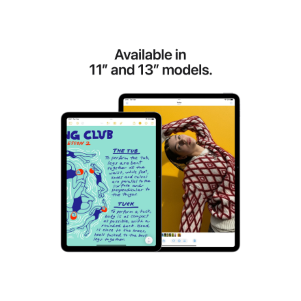 Apple | iPad Air Wi-Fi + Cellular | 13 " | Blue | IPS | 2732 x 2048 pixels | Apple M3 | 8 GB | 512 GB | 3G | 4G | 5G | Wi-Fi | Front camera | 12 MP | Rear camera | 12 MP | Bluetooth | 5.3 | iPadOS | USB-C charging cable - Image 6