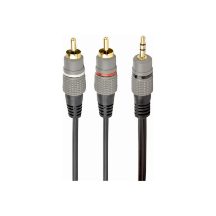 Cablexpert 3.5 mm stereo plug to 2xRCA plugs, gold-plated connectors, 1.5 | CCA-352-1.5M - Image 3
