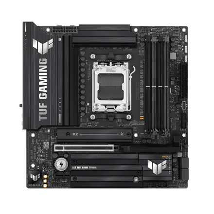 Asus TUF GAMING B850M-PLUS WIFI | Processor family AMD | Processor socket AM5 | DDR5 | Supported hard disk drive interfaces M.2, SATA | Number of SATA connectors 4 - Image 2