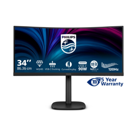 Philips | 34B2U3600C/00 | 34 " | VA | 21:9 | 60 Hz | 4 ms | 3440 x 1440 pixels | 300 cd/m² | HDMI ports quantity 1 | Black - Image 5