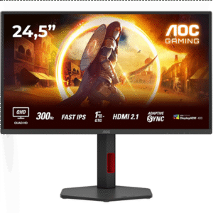AOC | Q25G4SR | 24.5 " | Fast IPS | QHD | 16:9 | 300 Hz | 1 ms | 2560 x 1440 pixels | 400 cd/m² | HDMI ports quantity 2 | Black