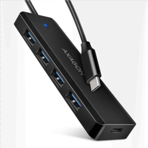 AXAGON Travel four-port USB-C 5Gbps hub | HUE-C1C