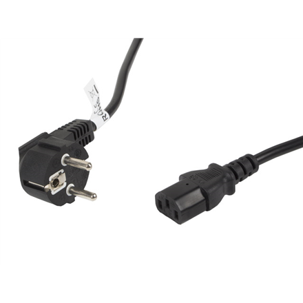 Lanberg | CEE 7/7 to IEC 320 C13 Power Cord | CA-C13C-11CC-0050-BK - Image 2