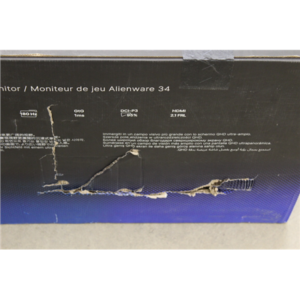 Dell Alienware AW3425DWM | 34 " | VA | WQHD | 21:9 | 180 Hz | 1 ms | 3440 x 1440 pixels | 400 cd/m² | HDMI ports quantity 2 | Warranty 36 month(s) | DAMAGED PACKAGING