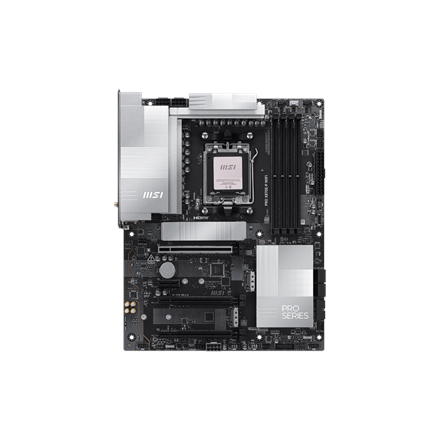 MSI PRO X870E-P WIFI | Processor family AMD | Processor socket AM5 | DDR5 UDIMM | Supported hard disk drive interfaces SATA, M.2 | Number of SATA connectors 4 - Image 3