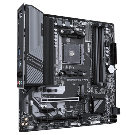 Gigabyte B550M GAMING X WIFI6 | Processor family AMD | Processor socket AM4 | DDR4 DIMM | Supported hard disk drive interfaces SATA, M.2 | Number of SATA connectors 4 - Image 4