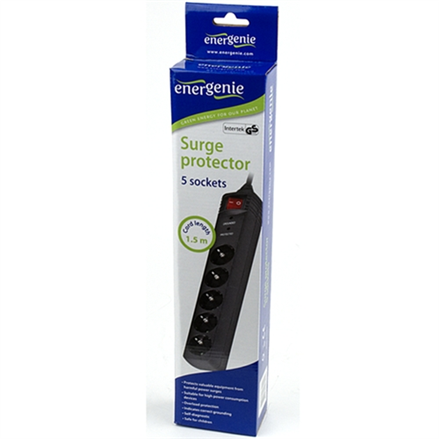 Surge Protector SPG5-C-5/ 1.5 m/ 5 Sockets/ Black - Image 5