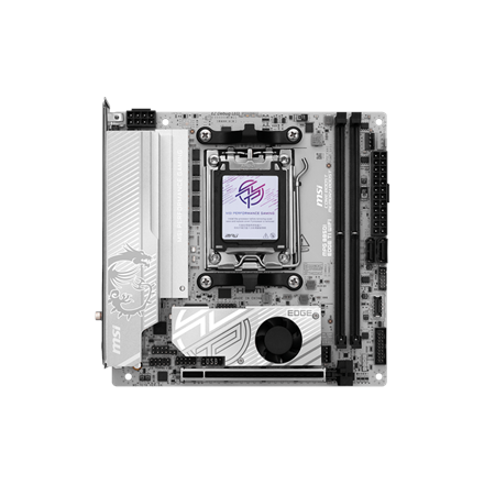 MSI MPG B850I EDGE TI WIFI | Processor family AMD B850 | Processor socket AM5 | DDR5 | Supported hard disk drive interfaces SATA, M.2 | Number of SATA connectors 2 - Image 2