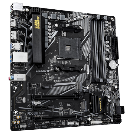Gigabyte B550M DS3H R2 | Processor family AMD | Processor socket AM4 | DDR4 DIMM | Supported hard disk drive interfaces SATA, M.2 | Number of SATA connectors 4 - Image 5