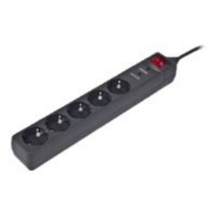 Surge Protector SPG5-C-15/ 4.5 m/ 5 Sockets/ Black - Image 3