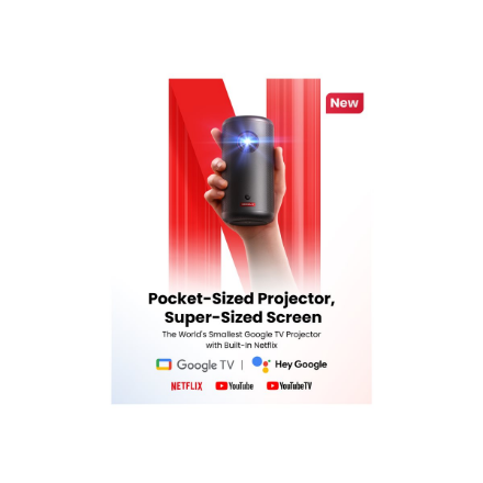 Anker Nebula | Capsule 3 Mini Portable Laser Projector | Full HD (1920x1080) | 300 ANSI lumens | Black | Wi-Fi - Image 4