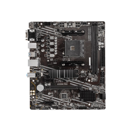 MSI | A520M PRO | Processor family AMD | Processor socket AM4 | DDR4 | Memory slots 2 | Chipset AMD A | Micro ATX - Image 5