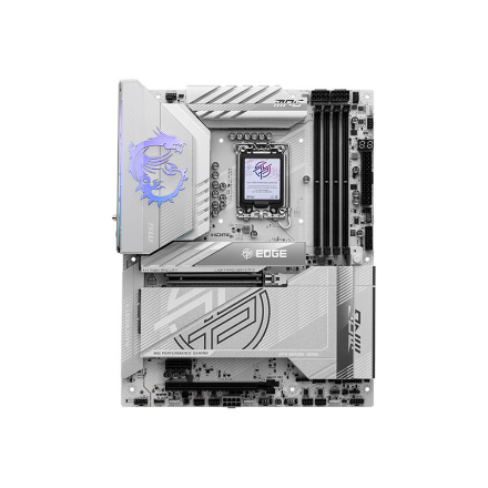 MSI MPG Z890 EDGE TI WIFI | Processor family Intel | Processor socket LGA1851 | Supported hard disk drive interfaces SATA, M.2 | Number of SATA connectors 4 - Image 2