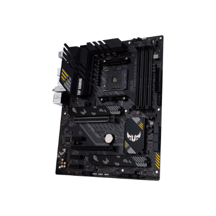 Asus | TUF GAMING B550-PLUS WIFI II | Processor family AMD | Processor socket AM4 | DDR4 DIMM | Memory slots 4 | Supported hard disk drive interfaces SATA, M.2 | Number of SATA connectors 6 | Chipset AMD B550 | 30.5cm x 24.4cm - Image 5