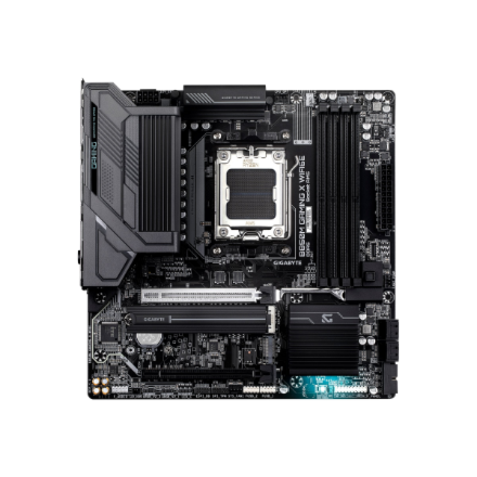 Gigabyte B850M GAMING X WIFI6E | Processor family AMD | Processor socket AM5 | DDR5 SDRAM | Supported hard disk drive interfaces M.2, SATA | Number of SATA connectors 4 | Micro ATX - Image 2