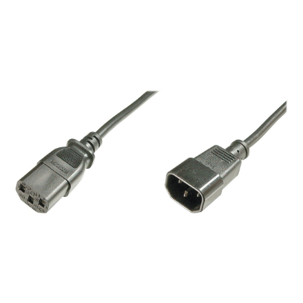 Digitus | Power Cord extension cable C13 - C14, | AK-440201-018-S | Black - Image 3