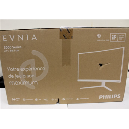 SALE OUT. PHILIPS 27M2C5200W/00 27" 1920x1080/16:9/1ms/300cd/m²/ HDMI DisplayPort Headphone out | Philips 27M2C5200W/00 | 27 " | VA | 16:9 | 180 Hz | 1 ms | 1920 x 1080 pixels | 300 cd/m² | HDMI ports quantity 2 | Warranty 23 month(s) | DAMAGED PACKAGING - Image 2