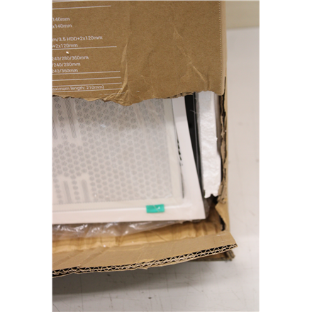 SALE OUT. Deepcool CG530 MID TOWER CASE | Deepcool Case | CG530 WH | White | Mid Tower | DAMAGED PACKAGING, BIG DENT ON TOP COVER | Power supply included No | ATX PS2 - Image 3