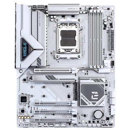 Gigabyte B850 EAGLE ICE | Processor family AMD | Processor socket AM5 | DDR5 | Supported hard disk drive interfaces SATA, M.2 | Number of SATA connectors 4 - Image 4