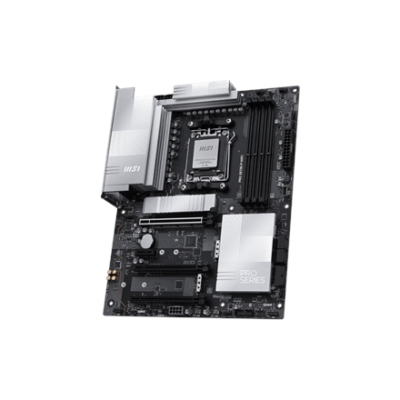 MSI PRO X870E-P WIFI | Processor family AMD | Processor socket AM5 | DDR5 UDIMM | Supported hard disk drive interfaces SATA, M.2 | Number of SATA connectors 4 - Image 4