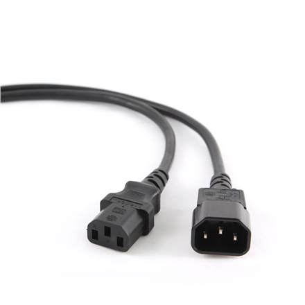 Cablexpert | PC-189-VDE power extension cable 1.8 meter | Black C14 coupler | C14 coupler - Image 2