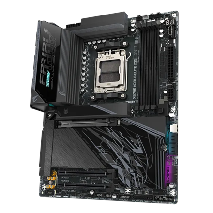 Gigabyte X870E A ELITE X | Processor family AMD | Processor socket AM5 | DDR5 | Supported hard disk drive interfaces SATA, M.2 | Number of SATA connectors 4 - Image 4