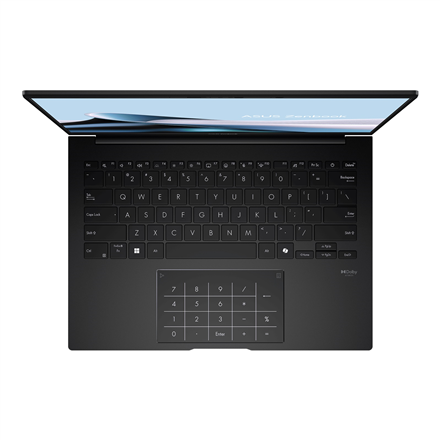 Asus | Zenbook 14 UM3406KA-PP164W | Jade Black | 14 " | OLED | 3K | 2880 x 1800 pixels | 120 Hz | Glossy | AMD Ryzen AI 7 | 350 | 32 GB | LPDDR5X | Solid-state drive capacity 1000 GB | AMD Radeon Graphics | Windows 11 Home | 802.11ax | Bluetooth version 5.3 | Keyboard language US international | Keyboard backlit | Warranty 24 month(s) | Battery warranty 12 month(s) - Image 7