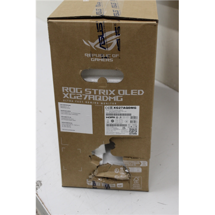 SALE OUT. Asus XG27AQDMG 27" 2560x1440/16:9/450cd/m2/Display Port HDMI | SALE OUT. Asus | ROG Strix OLED | XG27AQDMG | 27 " | WOLED | 16:9 | 240 Hz | 0.03 ms | 2560 x 1440 pixels | HDMI ports quantity 2 | Black | Warranty 36 month(s) | DAMAGED PACKAGING AND INNER FOAM - Image 3