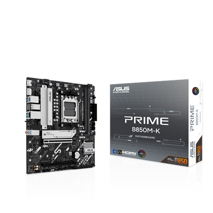 Asus PRIME B850M-K | Processor family AMD | Processor socket AM5 | DDR5 | Supported hard disk drive interfaces SATA, M.2 | Number of SATA connectors 4 - Image 7
