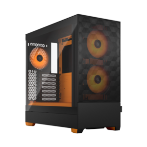 Fractal Design | Pop Air RGB | Side window | Orange Core TG Clear Tint | ATX, mATX, Mini ITX | ATX