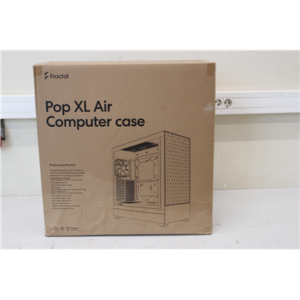 SALE OUT. SALE OUT. Fractal Design | Pop XL Air RGB | Side window | Black TG Clear Tint | E-ATX up to 280 mm, ATX , mATX, Mini ITX | DAMAGED PACKAGING | Power supply included No | ATX