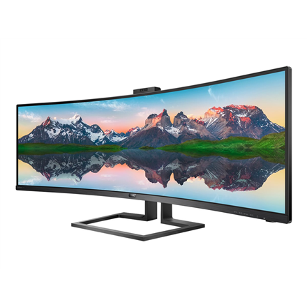 Philips | SuperWide curved LCD display | 499P9H/00 | 48.8 " | VA | Dual QHD | 32:9 | 70 Hz | 5 ms | 5120 x 1440 pixels | 450 cd/m² | Headphone out | HDMI ports quantity 2 | Black - Image 5