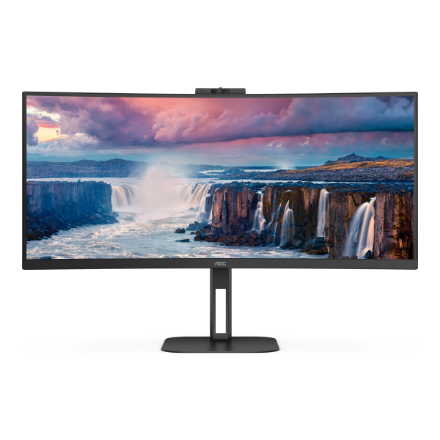 AOC | CU34V5CW/BK | 34 " | VA | 21:9 | 100 Hz | 4 ms | 3440 x 1440 pixels | HDMI ports quantity 1 - Image 2