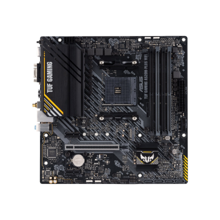 Asus | TUF GAMING A520M-PLUS | Processor family AMD | Processor socket AM4 | DDR4 | Memory slots 4 | Supported hard disk drive interfaces SATA, M.2 | Number of SATA connectors 4 | Chipset AMD A520 | Micro ATX - Image 3